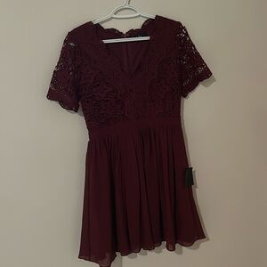 Lulus maroon dress
